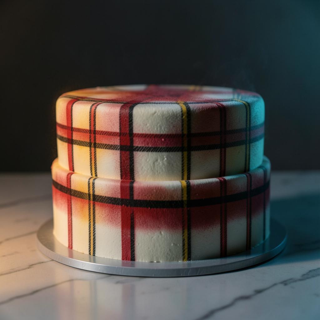 Heritage check cake — House check, three colours