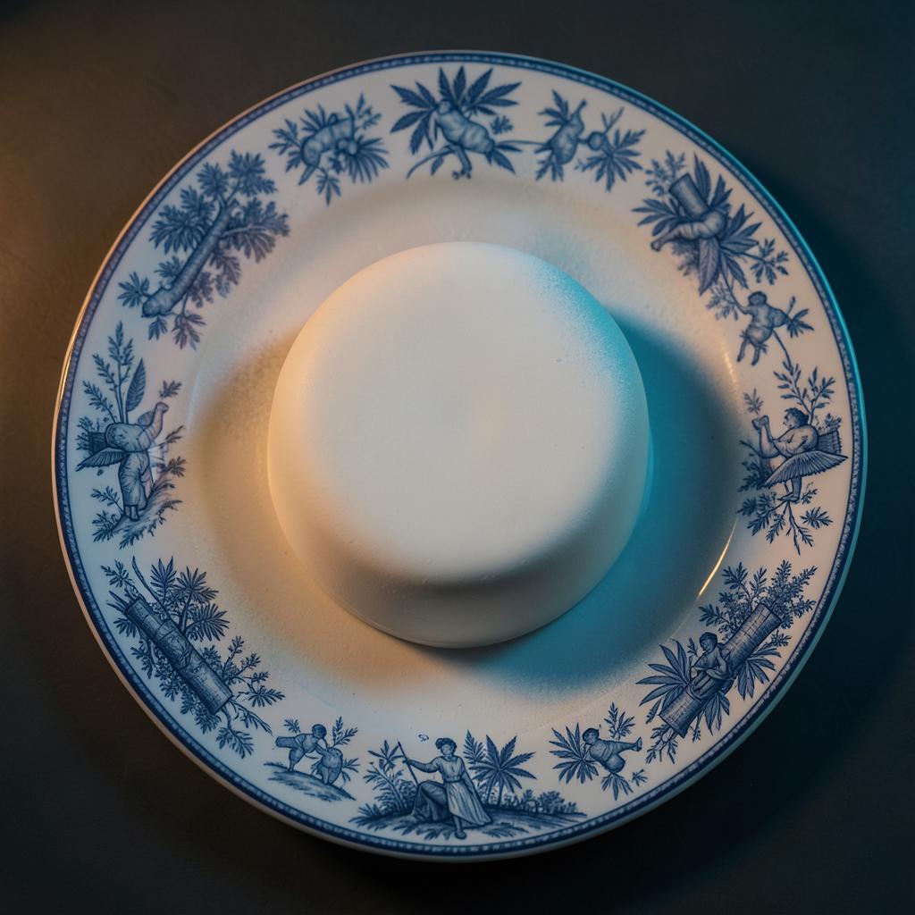Toile panna cotta — Toile on the rim