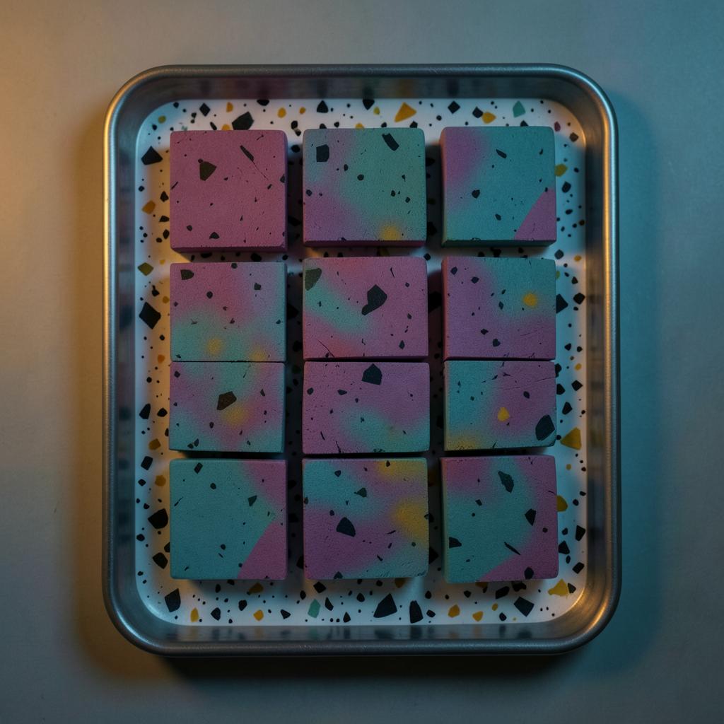 Terrazzo marshmallows — Terrazzo, then cut