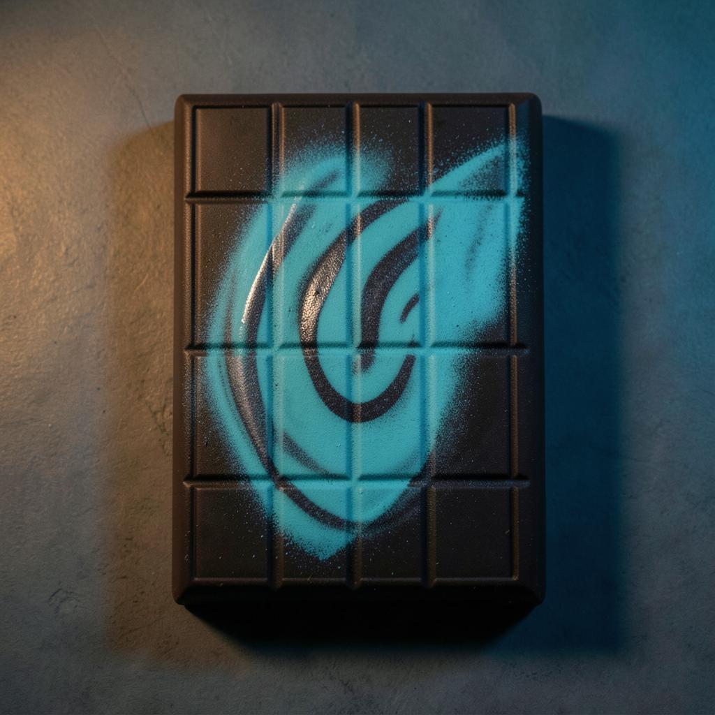 Marbled chocolate bar — Marbled in one pass