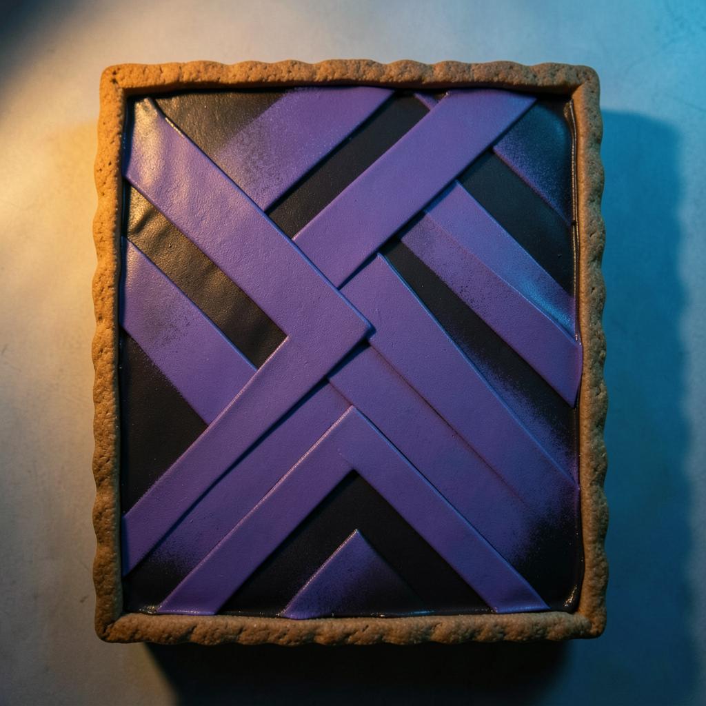 Herringbone tart — Herringbone on ganache