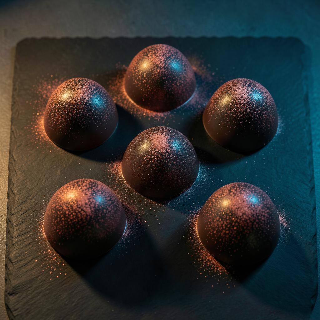 Splatter bonbons — Splatter, in the mould