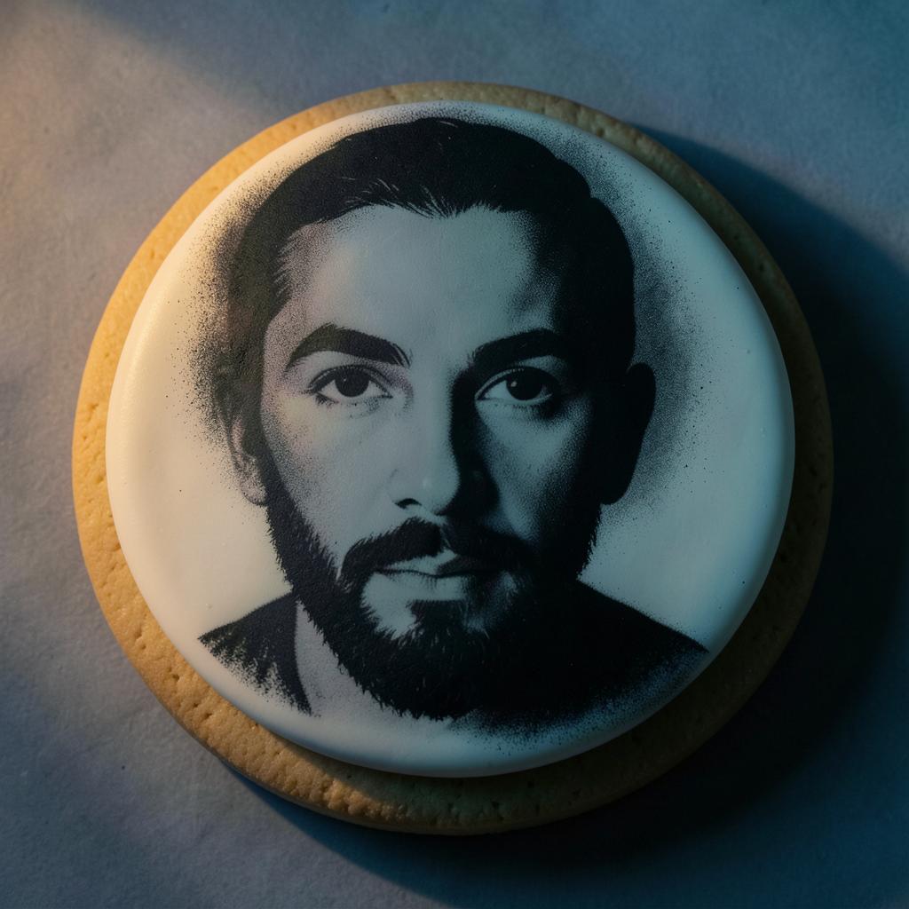 Stencil portrait cookie — Portrait, one cookie