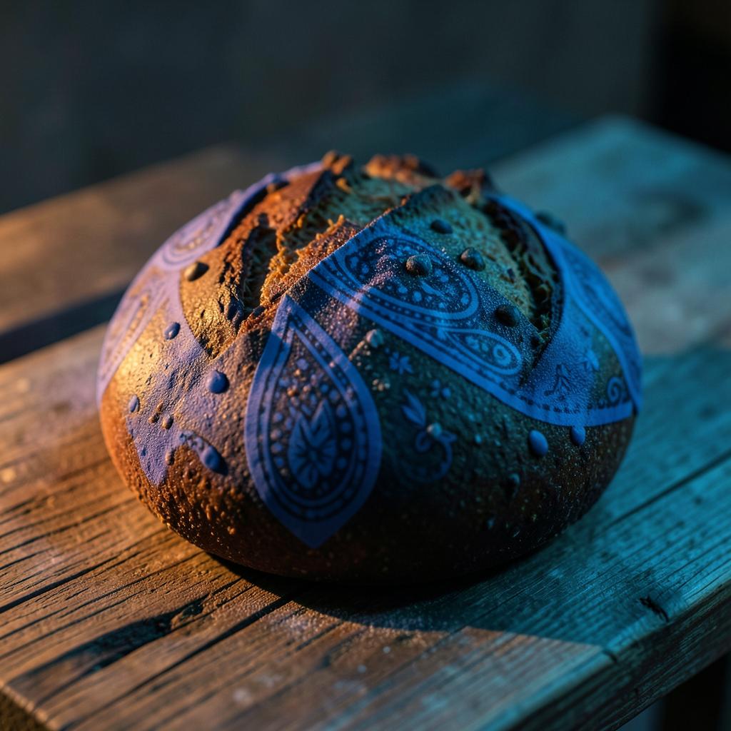 Bandana sourdough — Bandana, on crust